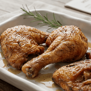 Poulet braisé + accompagnement au choix