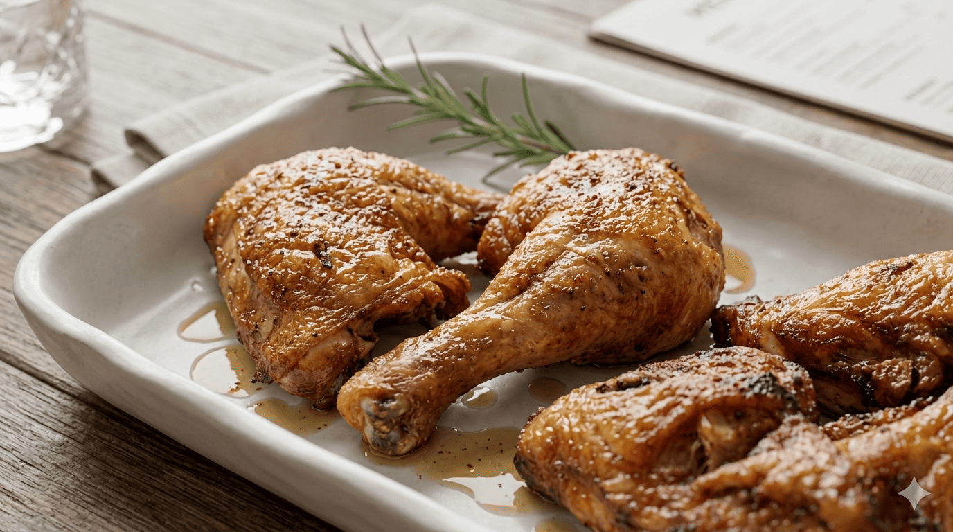 Poulet braisé + accompagnement au choix