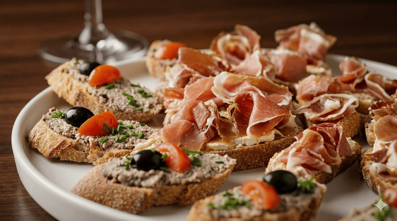 Plateau apéro campagnard